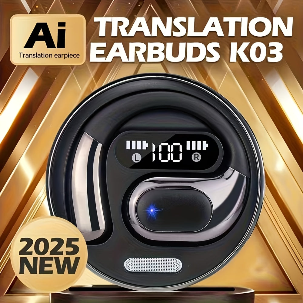 AI Translation Earbuds with Charging Case