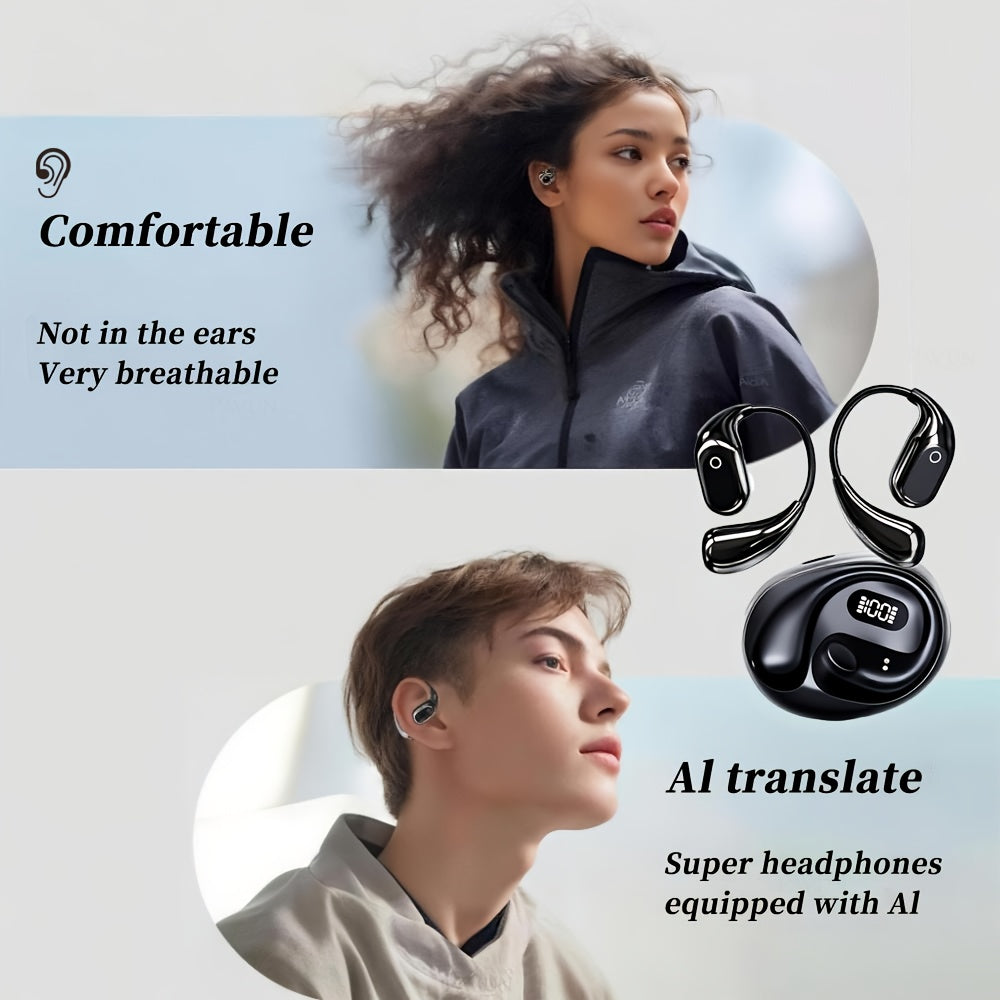 AI Translation Earbuds with Charging Case