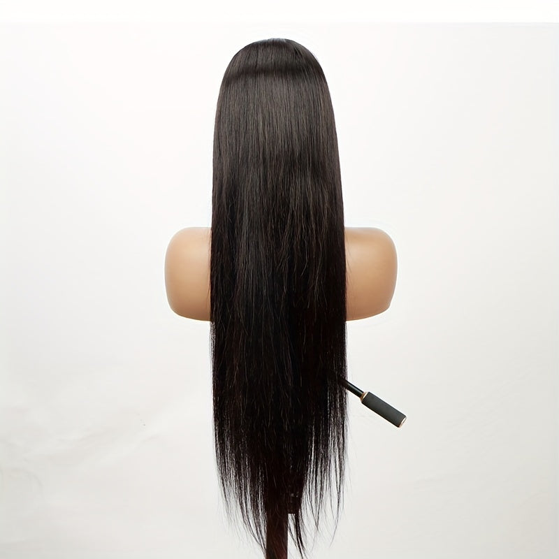Glueless HD Lace Front Wig – Brazilian Straight Human Hair, 4x4 Closure, 150% Density