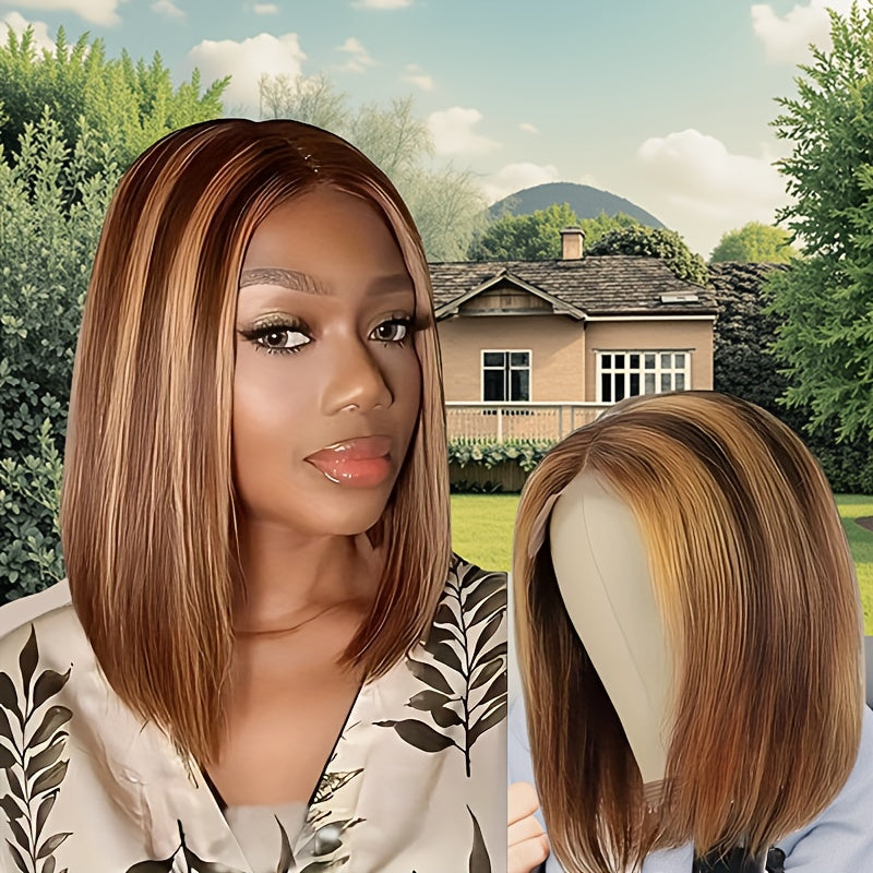 No-Glue HD Lace Bob Wig – 13x4 Transparent Lace, 180% Density